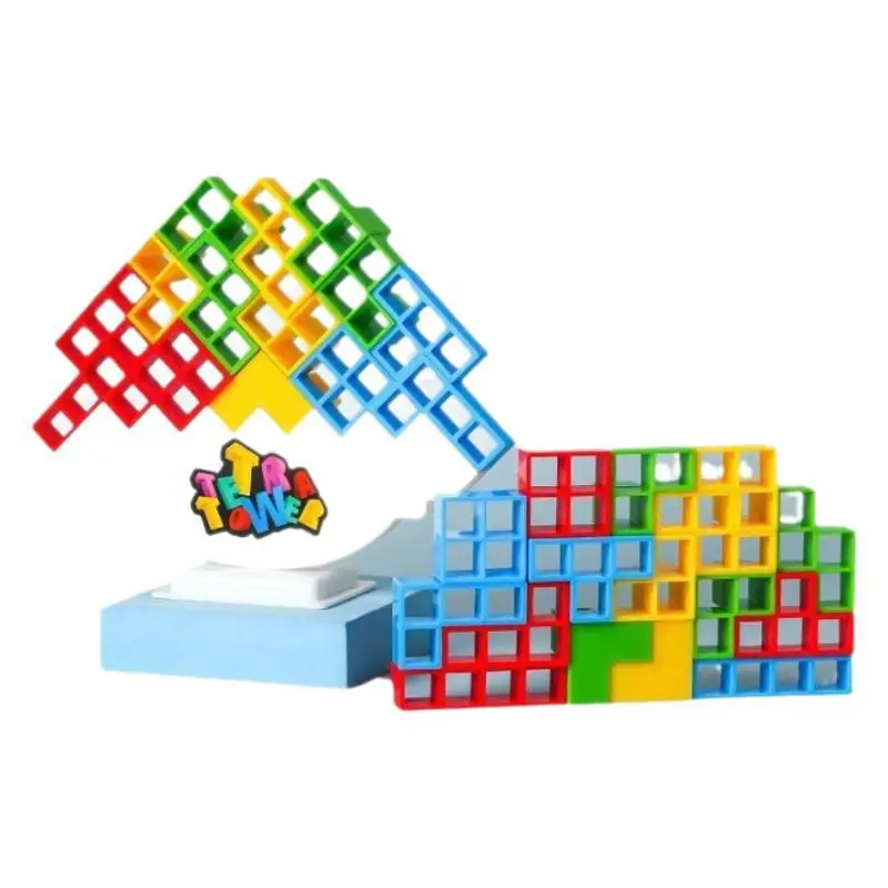 HOT Building Block Brick Toy Balance Stacked Tetra Tower Game Swing High Russian Building Blocks Stack Kid Desktop Toy for Kids