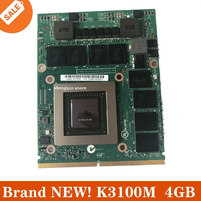 

NEW Quadro K3100M K3100 GDDR5 4GB Video Graphics Card N15E-Q1-A2 For For Laptop Dell M6600 M6700 M6800 HP 8740W 8760W