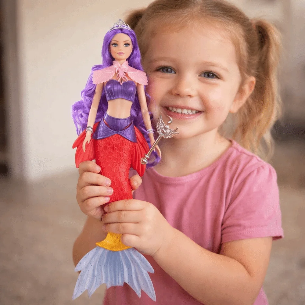 

Cute Soft Light Light Music Mermaid Gentle Music 32cm Mermaid Doll Cartoon Children Gift Toy Gift