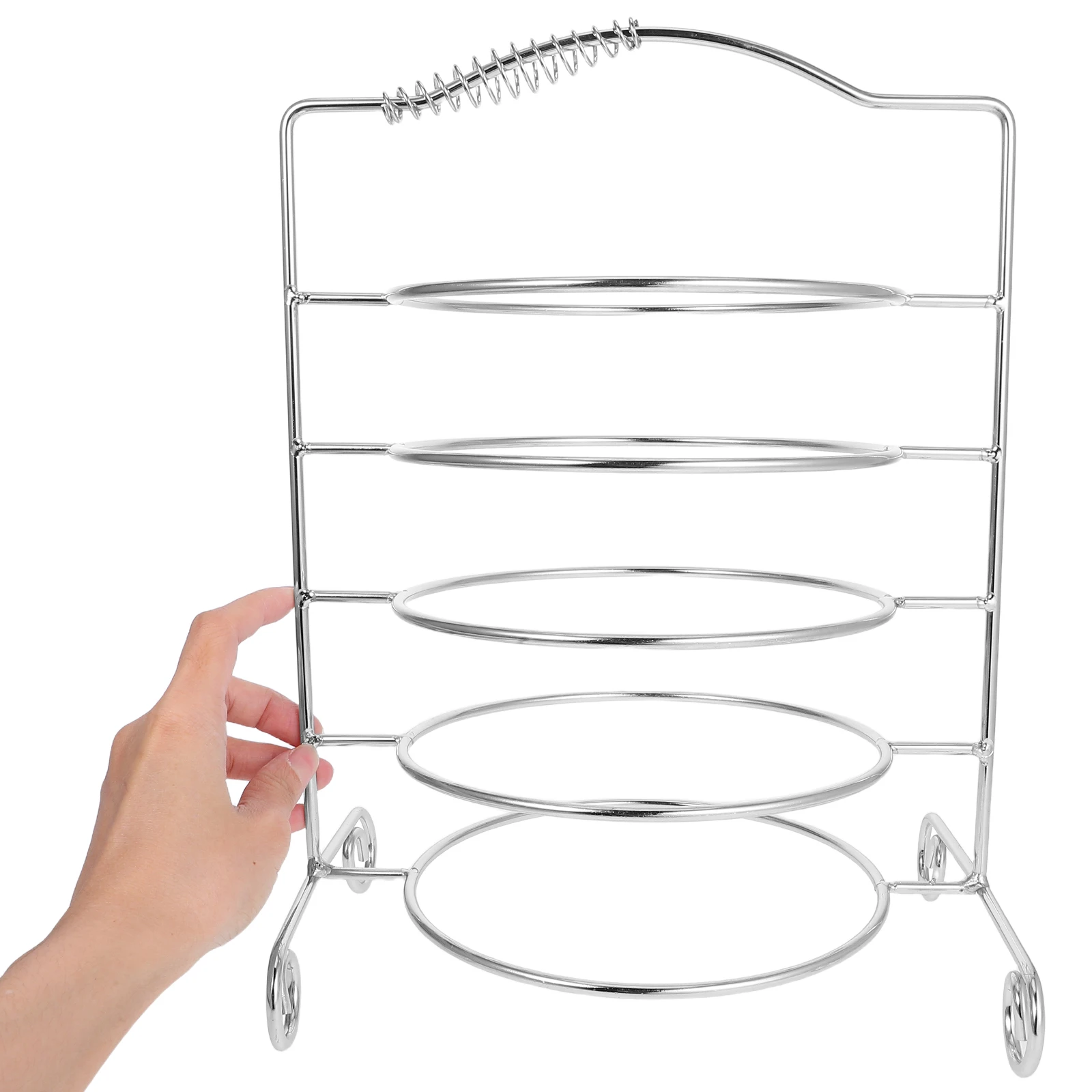 

Multi-layer Barbecue Rack 5-layer Pan Stand Tier Food Platter Pot Dessert Holder Iron Buffet Bbq Riser