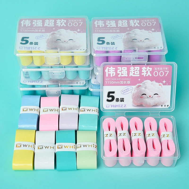 

PU Tennis Badminton Grip Tape Non-Slip Shock-Absorbing Badminton Racket Grips Wrap Wear-resistant Sweat-Absorbent Tennis Wrap