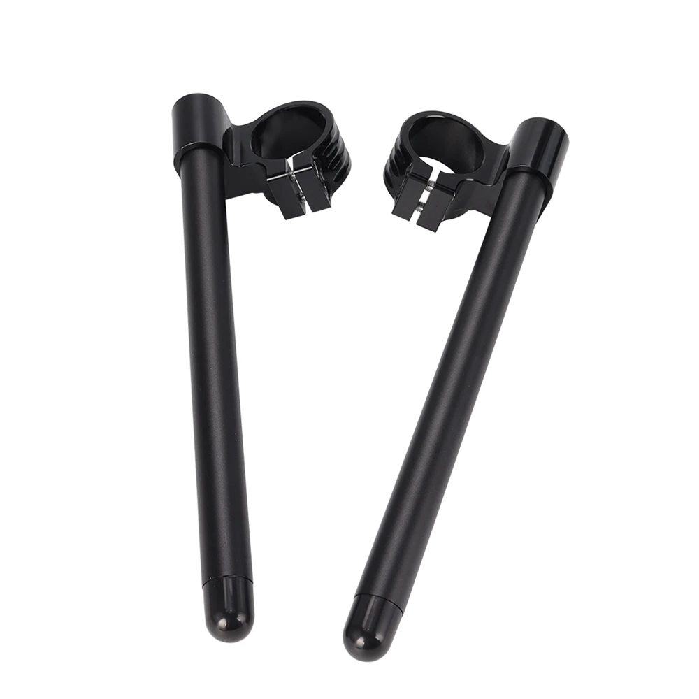 Universal Stainless Steel Matte Black Racing CNC 41MM Clip On Ons Fork Riser Regular Handlebars