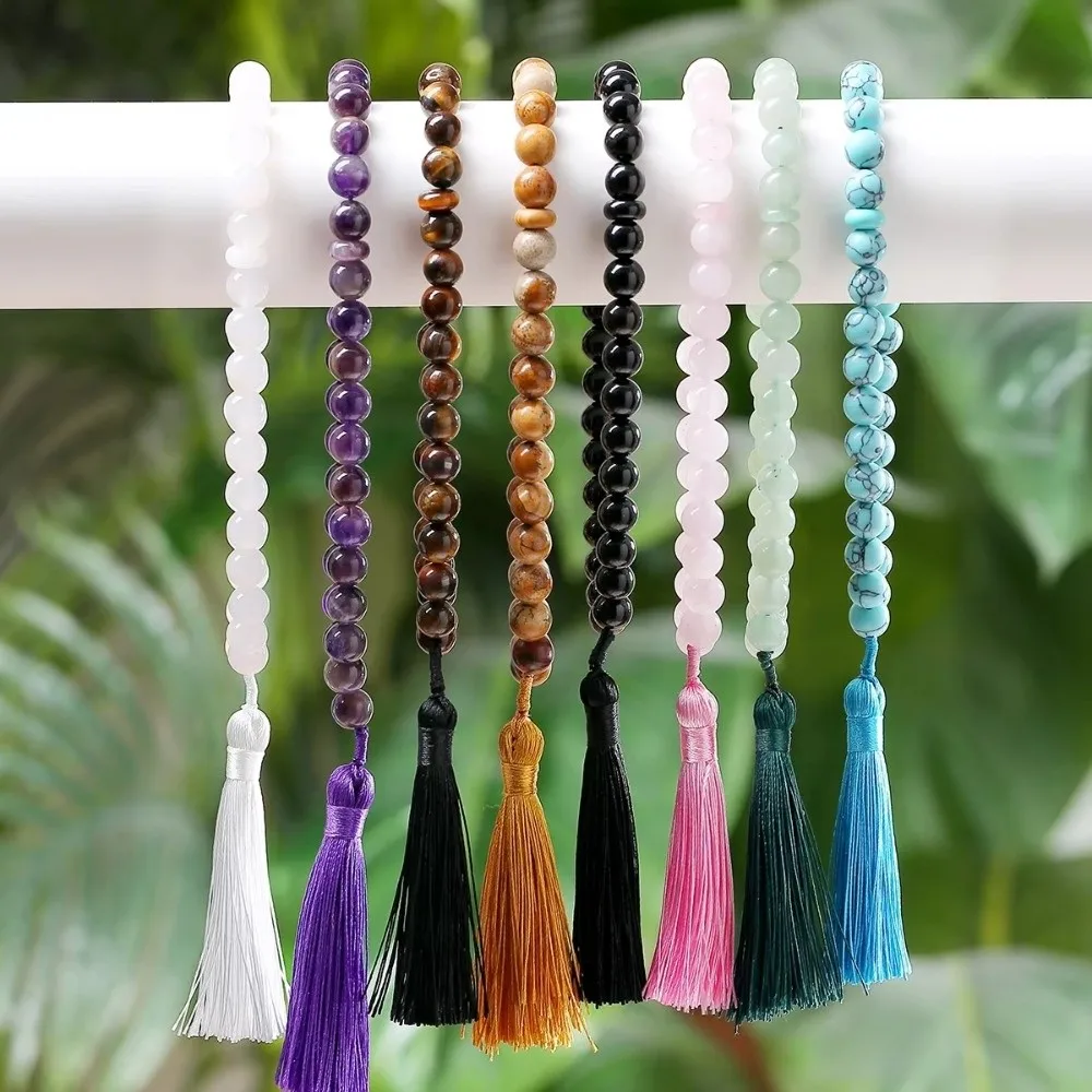 Party Gifts 33 Prayer Beads 10mm Turquoise Praise Beads Handheld with Tassel Arab String Beads Festival Accessories