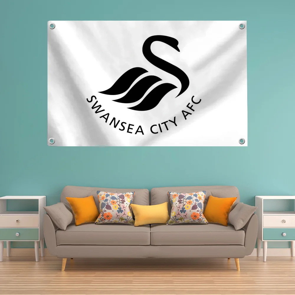 Funny Flag Pride Flag Flag to Hang Flags for Rooms Banner Fc S-swansea City AFC Decorative Flags and Banners Wall Decoration