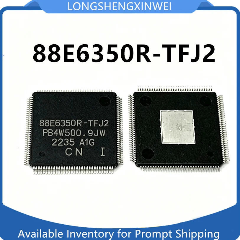 1PCS New Original 88E6350R-TFJ2 QFP128 Gigabit Ethernet Transceiver in Stock