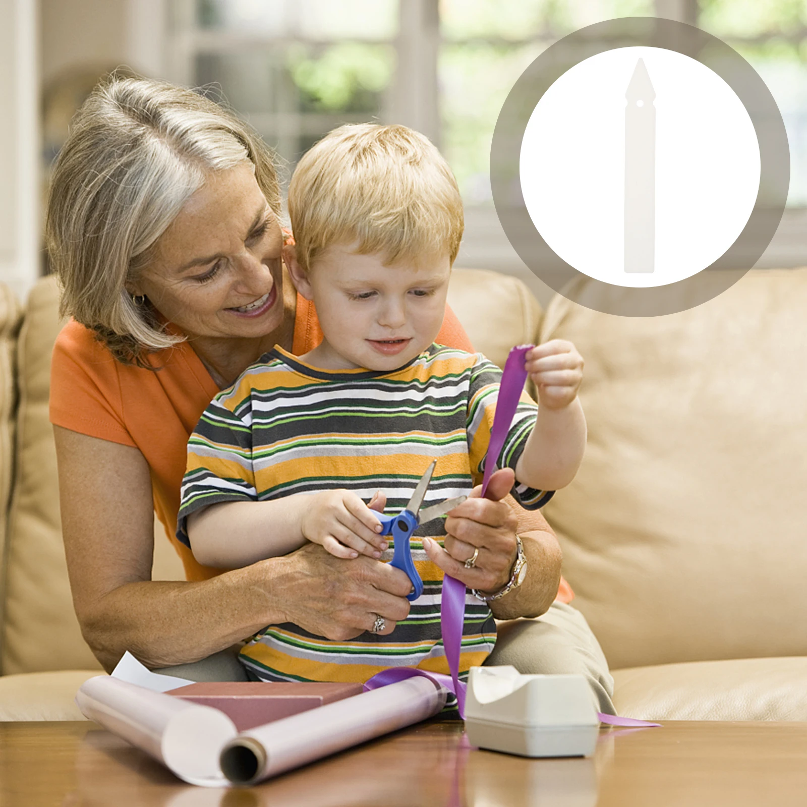 

50pcs Washi Paper Sub-Packing Boards Tape Dispensers Plastic Compact Lightweight For Home Office School Use (White)