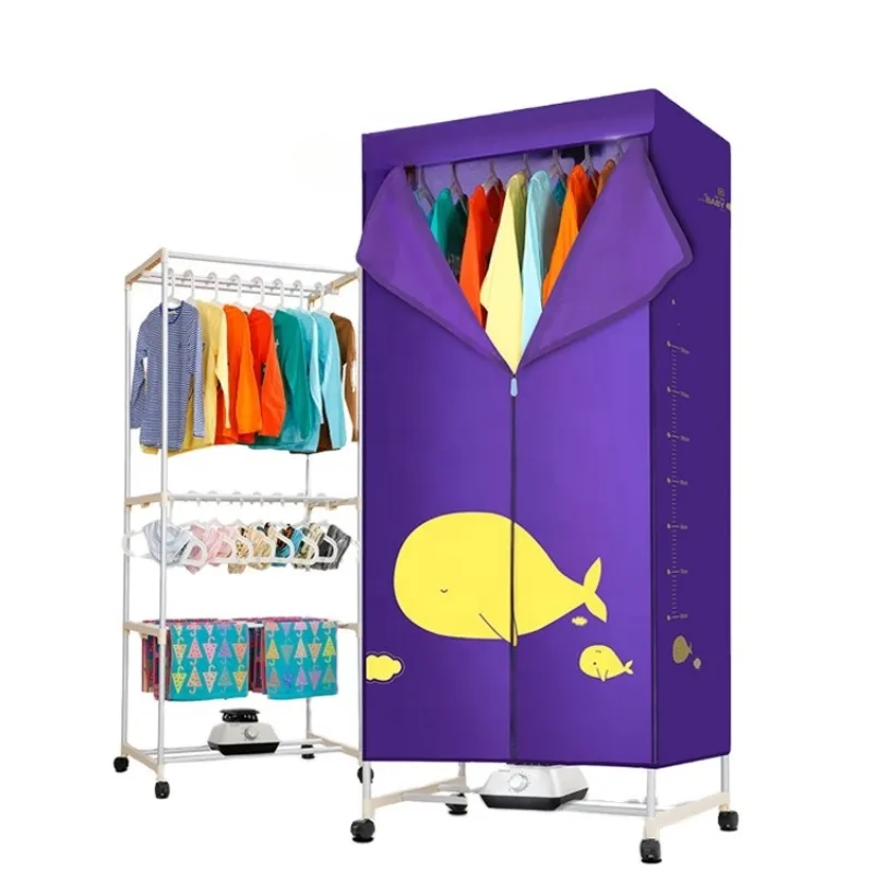 Semi-automatic1500W PTC household hanging electric portable hot air folding clothes dryer