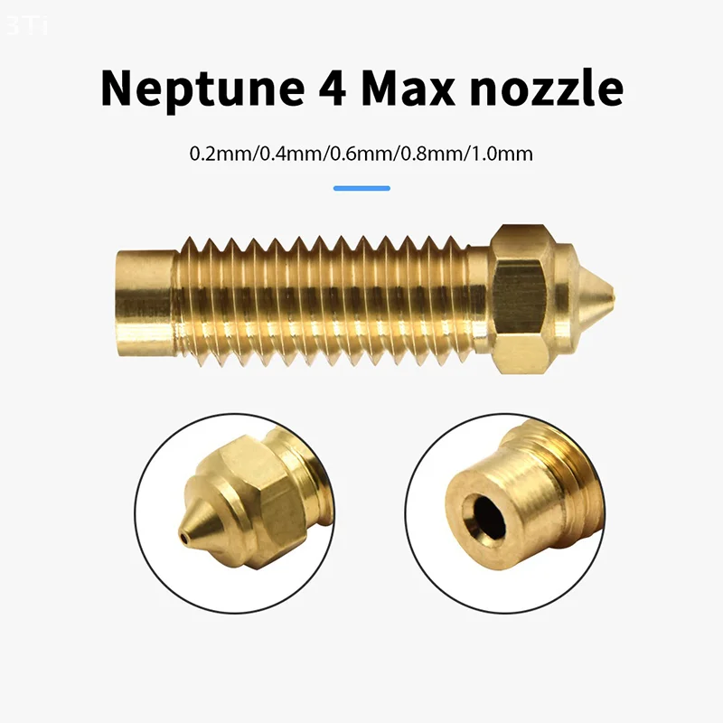 فوهات فولاذية صلبة نحاسية فاخرة 0.2-1.0 مم لـ Elegoo Neptune 4 Plus/Max