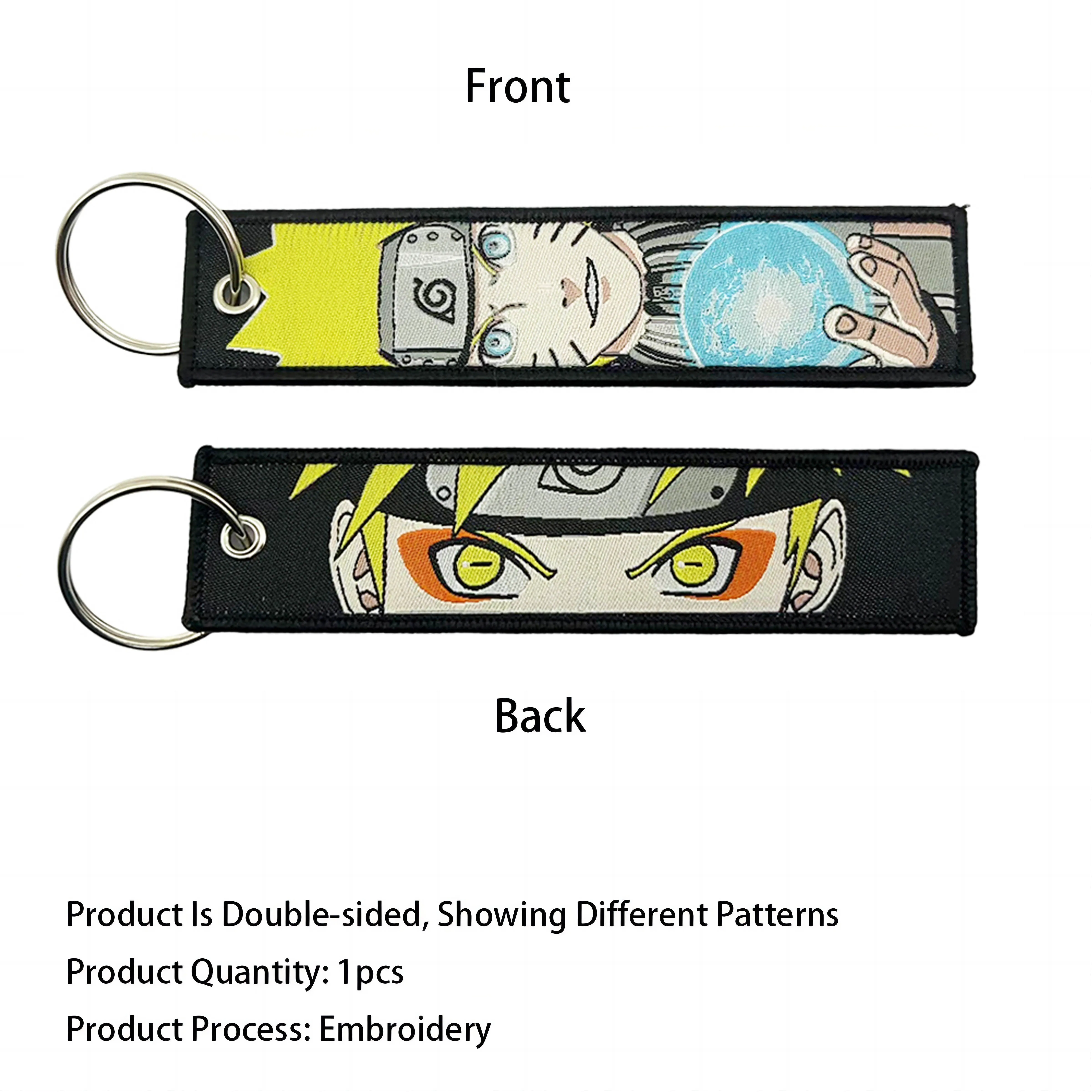 New Design Motorcycles Cars Anime Chain Jet Tags Embroidery Key Fobs for  Bag Backpack Keychain Fashion Key Ring Gift