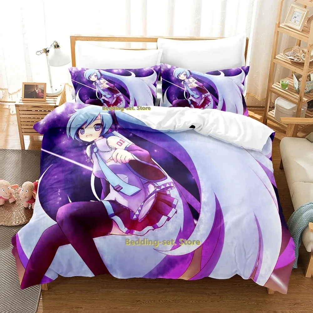 2024 Vocaloid Bedding Set Single Twin Full Queen King Size Bed Set Adult Kid Bedroom Duvetcover Sets 3D Anime Bed Sheet Set