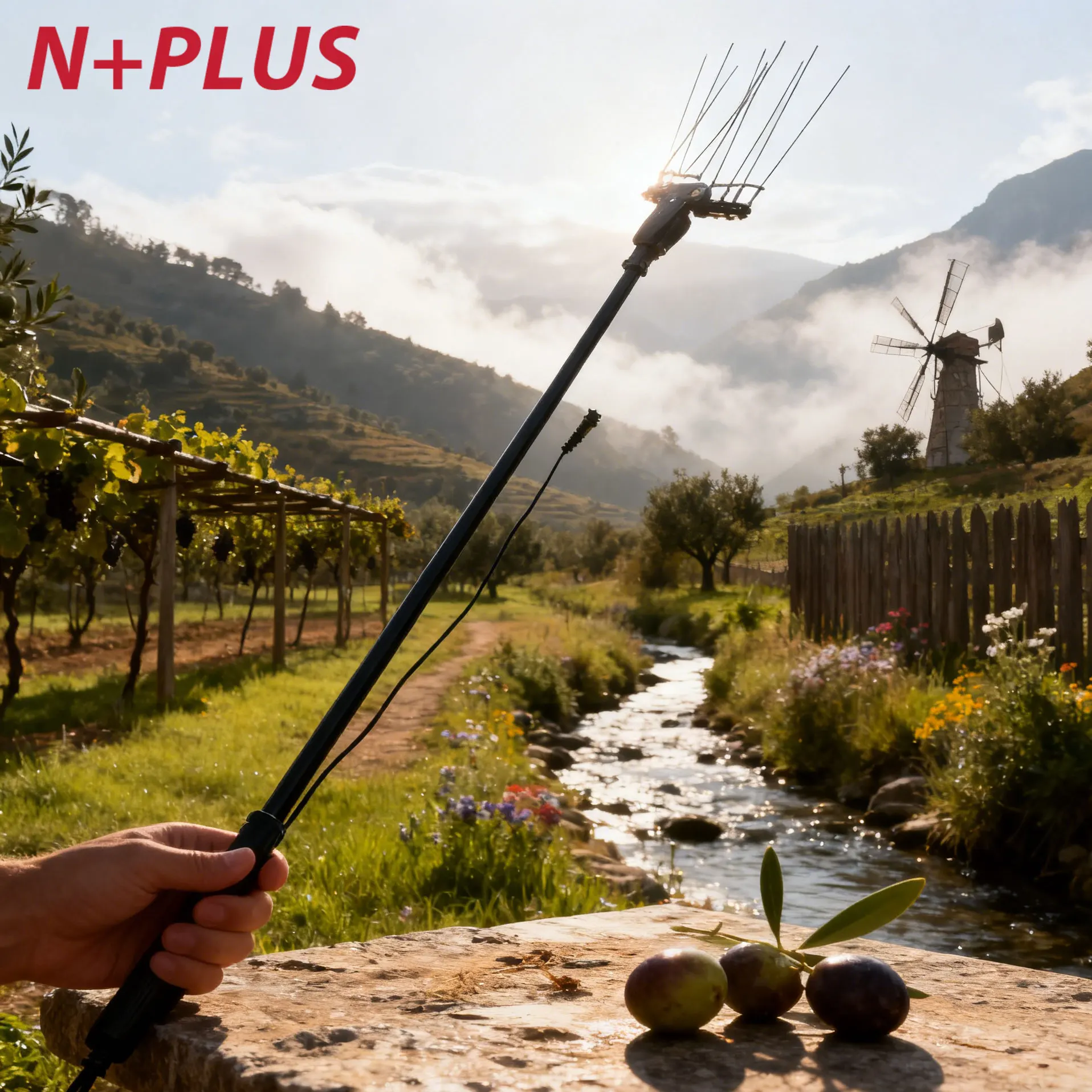 

Nplus Olive Shaker Picking Professional Machine Long Battery Life High Efficient Electric Olive Picker Harvest Machine