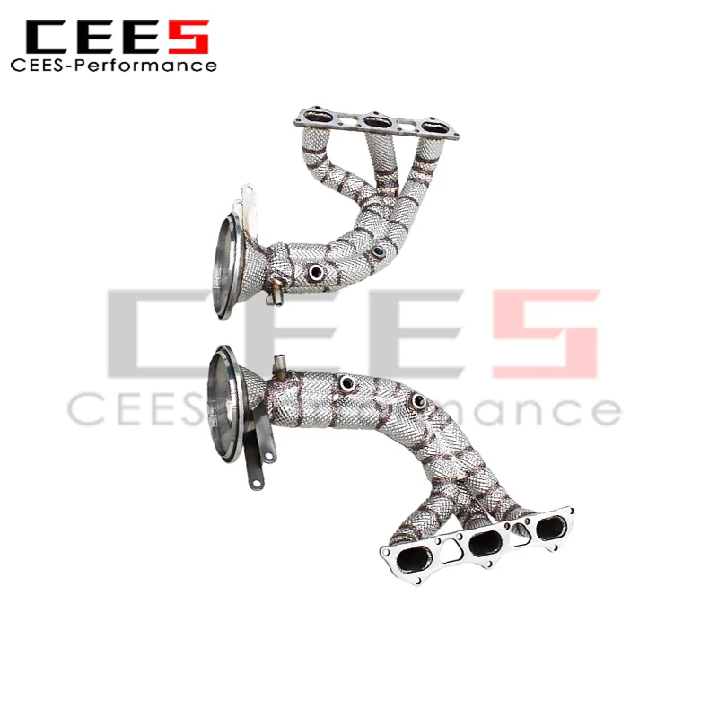 

cees Tuning Exhaust Manifold Header Pipe for Porsche 911 992 GT3 4.0L 2021-2025 Stainless Steel Exhaust with Heat Insulation