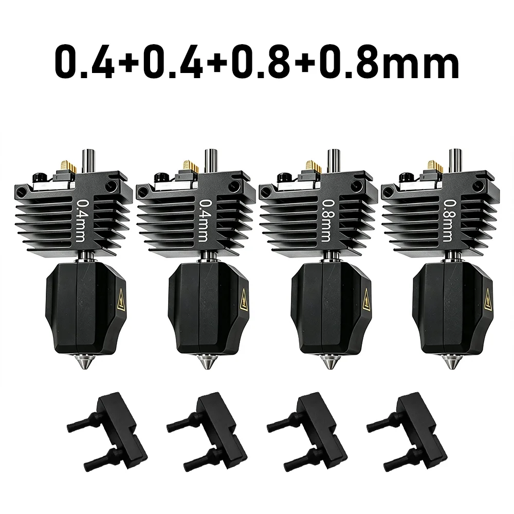 4-teiliges Hotend-Kit für Flashforge C5 Pro Extruder-Ersatzbaugruppe mit Silikon-Reinigungsbürste für Creator 5 Druckkopf