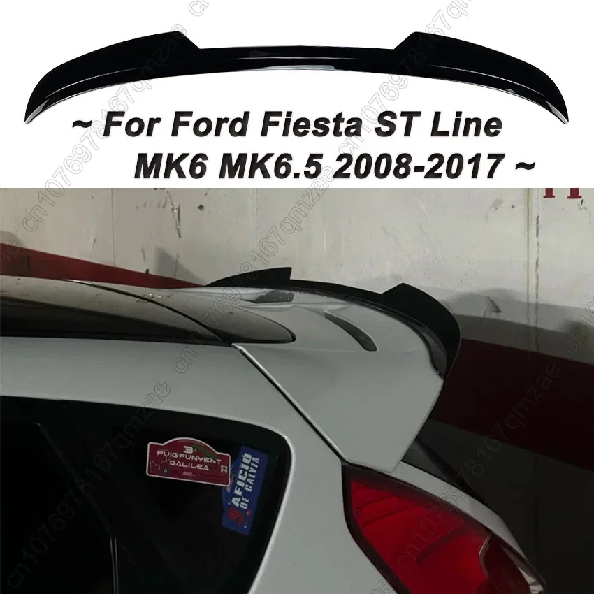 Tail Wing Fixed Wind Spoiler For Ford Fiesta ST Line MK6 MK6.5 2008-2017 Maxton Style Hatchback Rear Wing Modified Body Kits