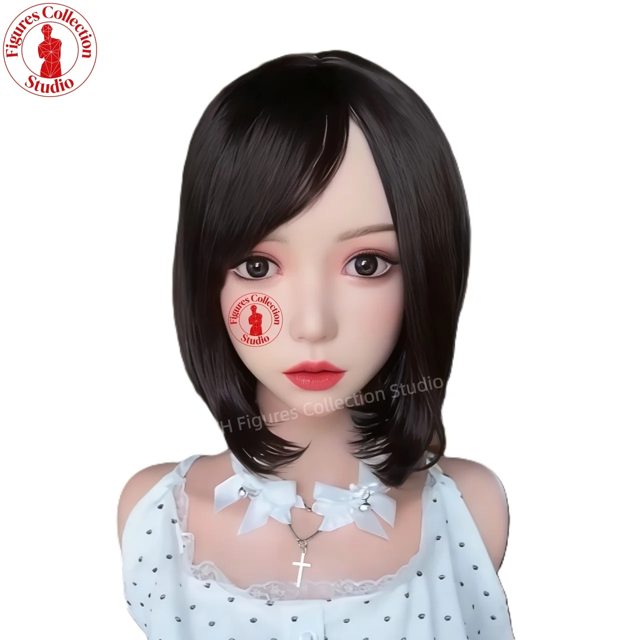 

Artisan Makeup Head HYH-SHB-TS-0031 Life-Size, M16 Interface, Ultra-Realistic for Hairstyle, Jewelry, Photography