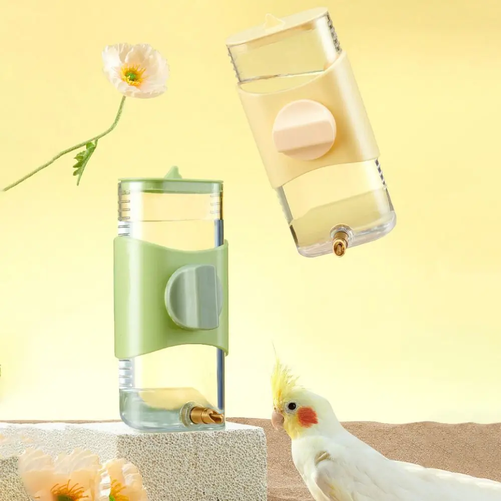 Pet Accessories 300ML Parrot Water Dispenser Striking Needle Automatic Parrot Waterer Plastic Bird Drinker for Bird Cage