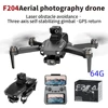 F204 2025 K30 전문 GPS 드론 8K HD 듀얼 카메라 지능 장애물 회피 브러시리스 4축 FPV 미니 드론 5