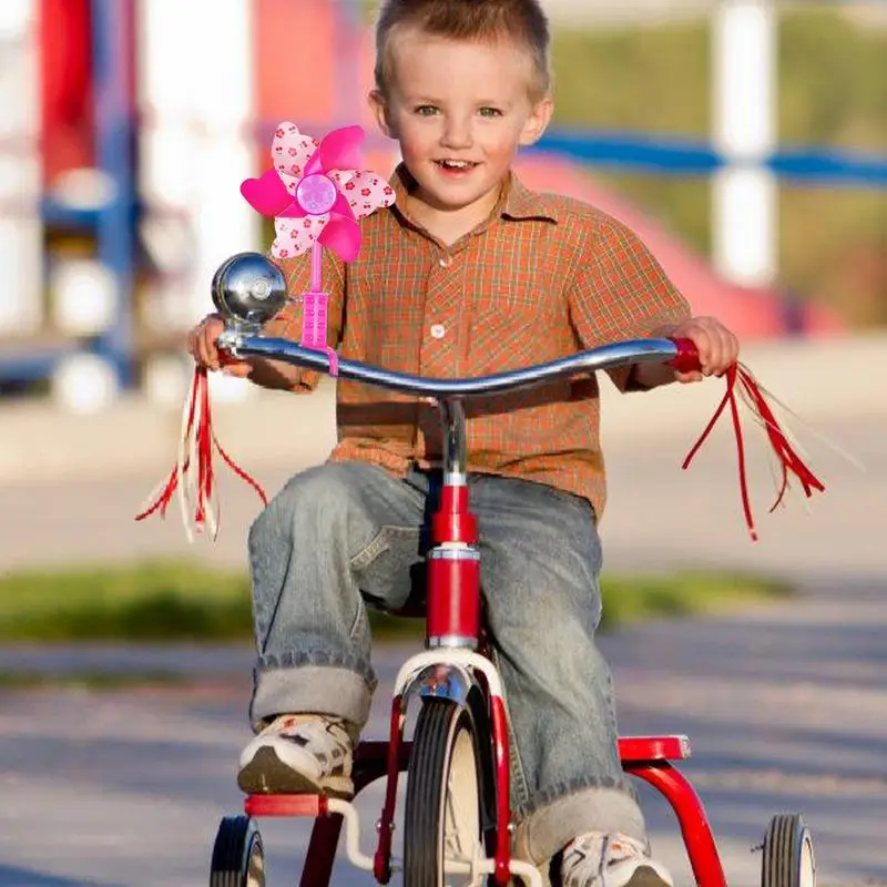 Bike Pinwheel Handlebar Unique Pattern Children Bicycle Scooter Windmill Bike Accessory Windmill & Pinwheel Toy For Most Bicycle