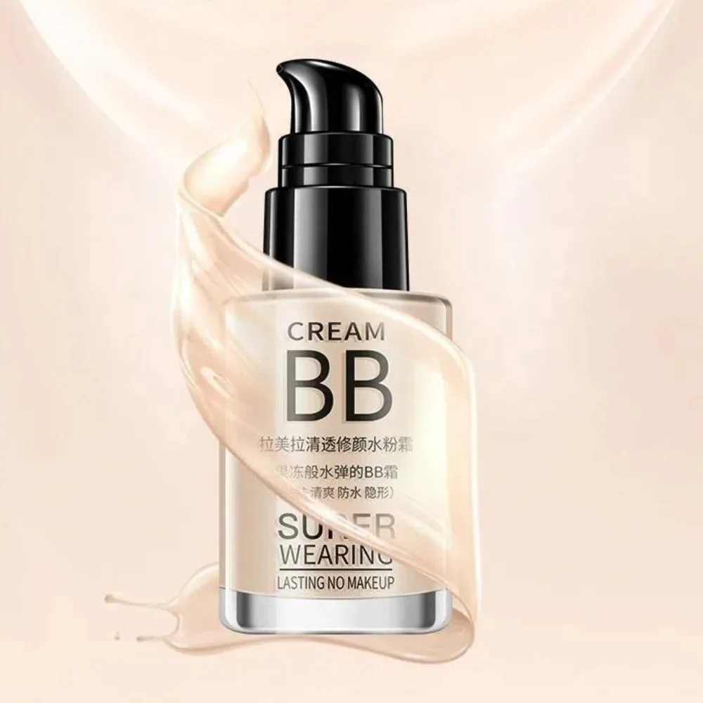 Fondotinta liquido opaco naturale a 3 colori Controllo olio Base viso a lunga durata Crema viso liquida BB Cream impermeabile