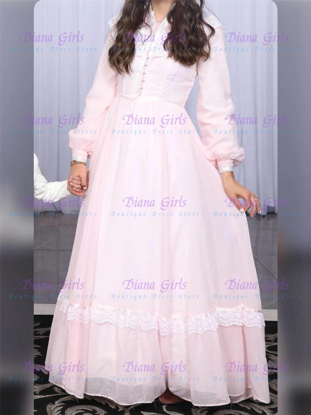Quality Elegant Pink Flower Girl Dress Tulle Fluffy With Exquisite Lace Applique For Kids Birthday Party Evening Ball Gowns