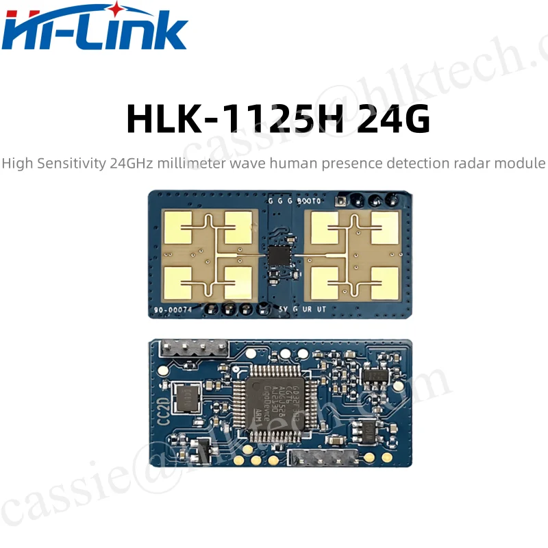 Módulo de sensor de radar de onda HLK-LD1125H, 24G mm, interruptor de inducción de cuerpo humano