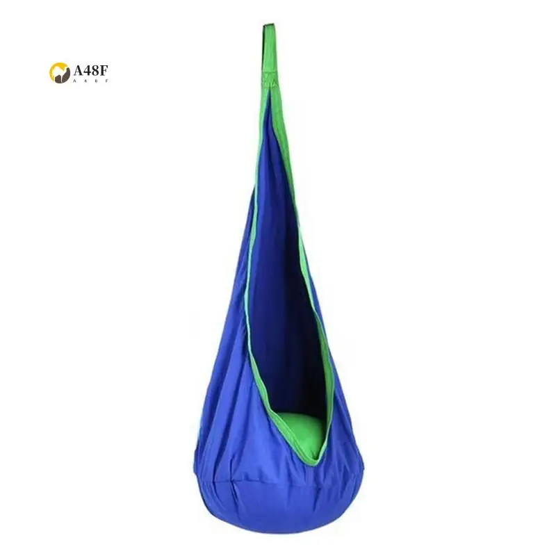 

A48F-Hanging Chair Portable Parachute Cloth Swing Bed Indoor Courtyard Model With Inflatable Cushion Hanging Chair