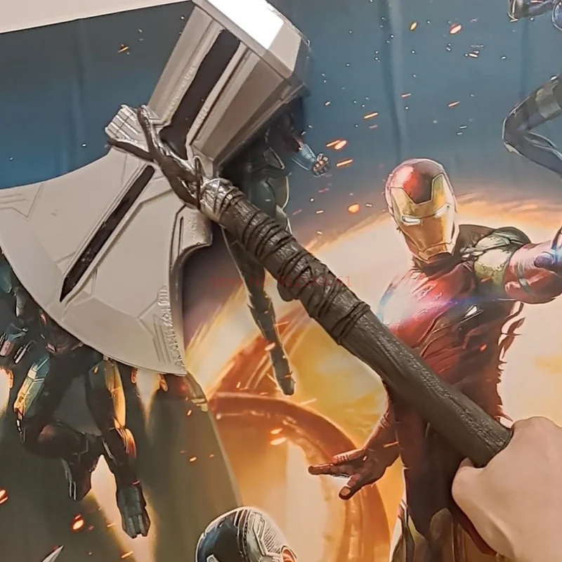 New Marvel Anime Figure Hatchet Hammer Axe Captain America Shield Cosplay Thor Hammer Weapons Model Kid Gift Role Playing Toys