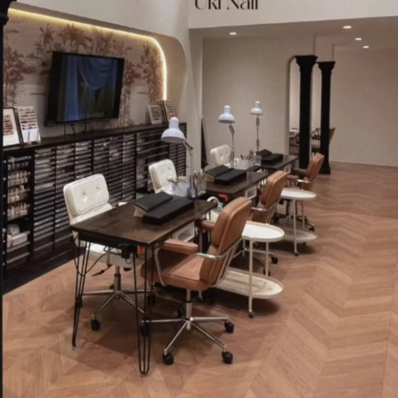 

Vintage Imitation Nail Tables Studio Beauty Nail Tables Salon Manicure Service Commercial Furniture Tavoli Ungueali ZY40MJZ