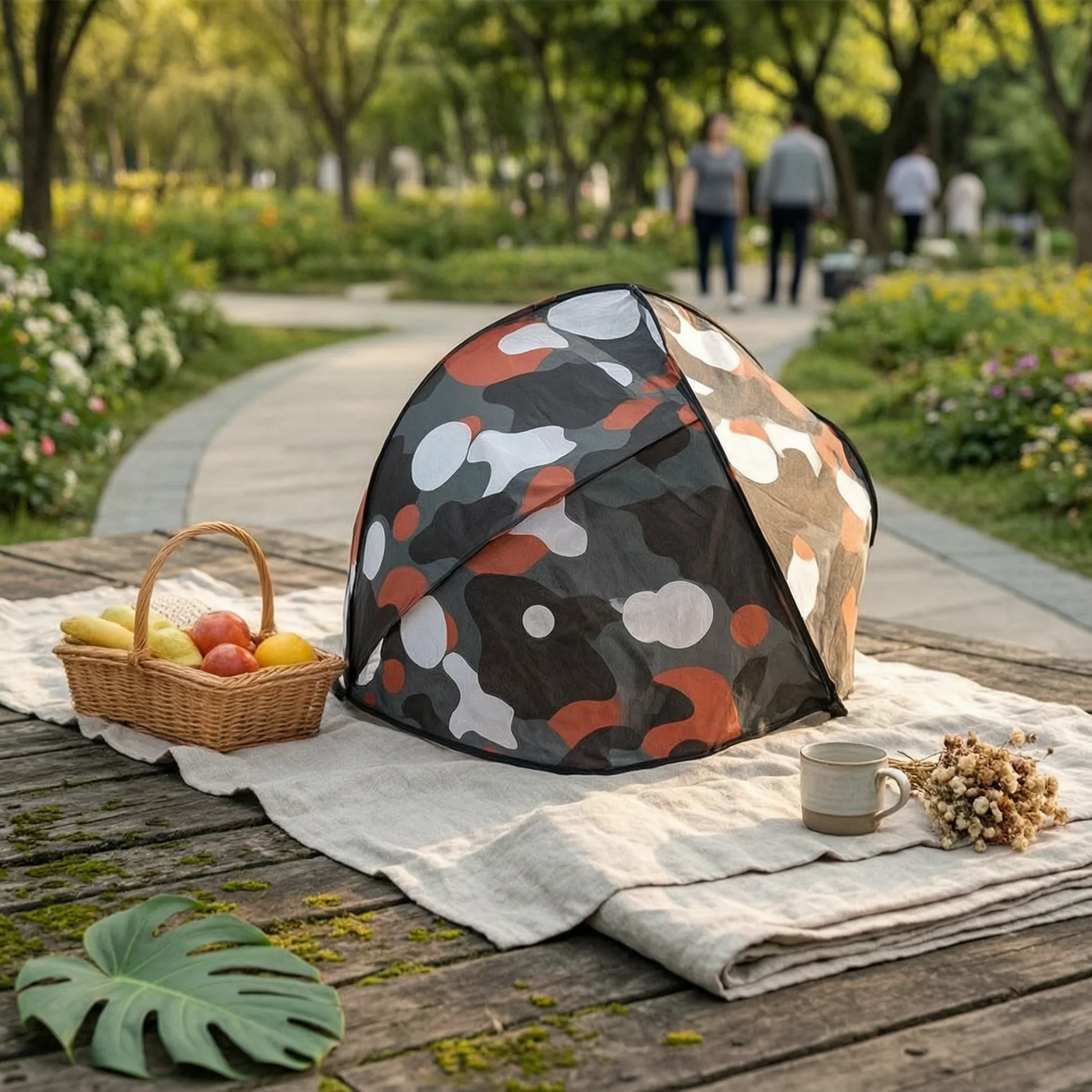 Instant-Open Bug Net Portable Bug Net with Open Base Foldable Bed Canopy Compact Camping for Students, Bedroom, Dorm Room
