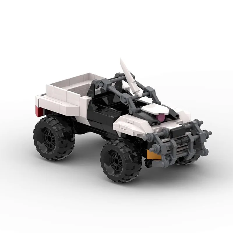  Technical  White Wolf Off road Vehicle Speed Champions Cars Building Blocks Bricks Set Kids Toys Gifts For Boys & Girls