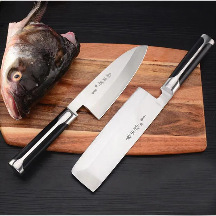 

Shentianzuo Heavy Duty Japanese Kitchen Fish Head Chopping Bone Knife 5Cr15 Stainless Steel Deba Vegetable Cutting Nakiri Knives