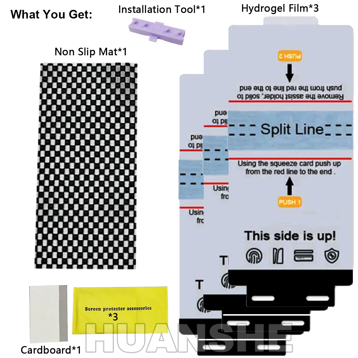 3PCS HD Hydrogel Film Screen Protector for Huawei Mate 60/50/40/30 Pro, P60/P50/P40 Pro, Honor 90/80/70/60/50, Magic 5 Pro/Lite