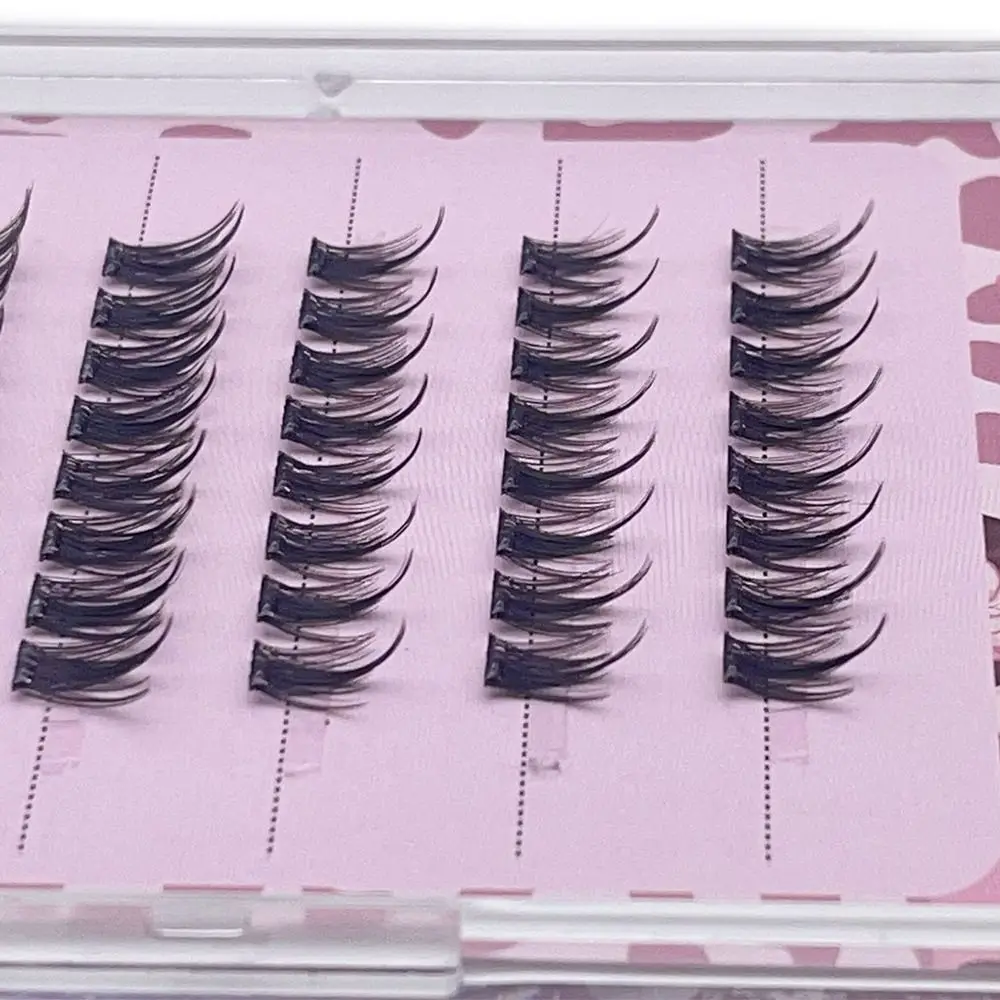 Selbstklebende selbstklebende Wimpern, kein Kleber erforderlich, Cluster, selbstklebende Wimperncluster, natürlich, dünn, wiederverwendbar
