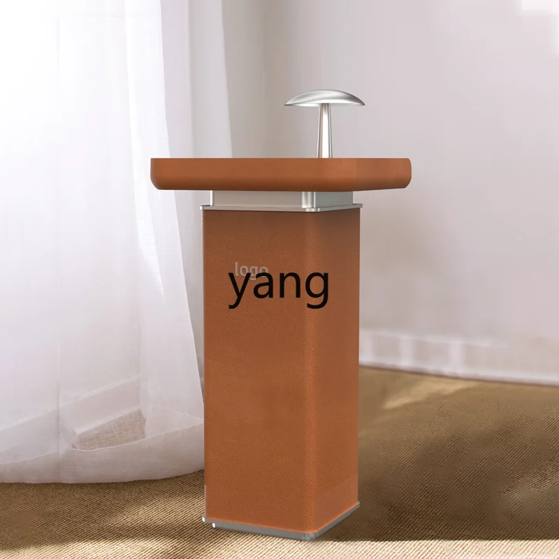 

Кожаная стойка регистрации lmm, светильник, роскошная компания, стойка приветствия, простой современный стол для обслуживания клиентов, настройка