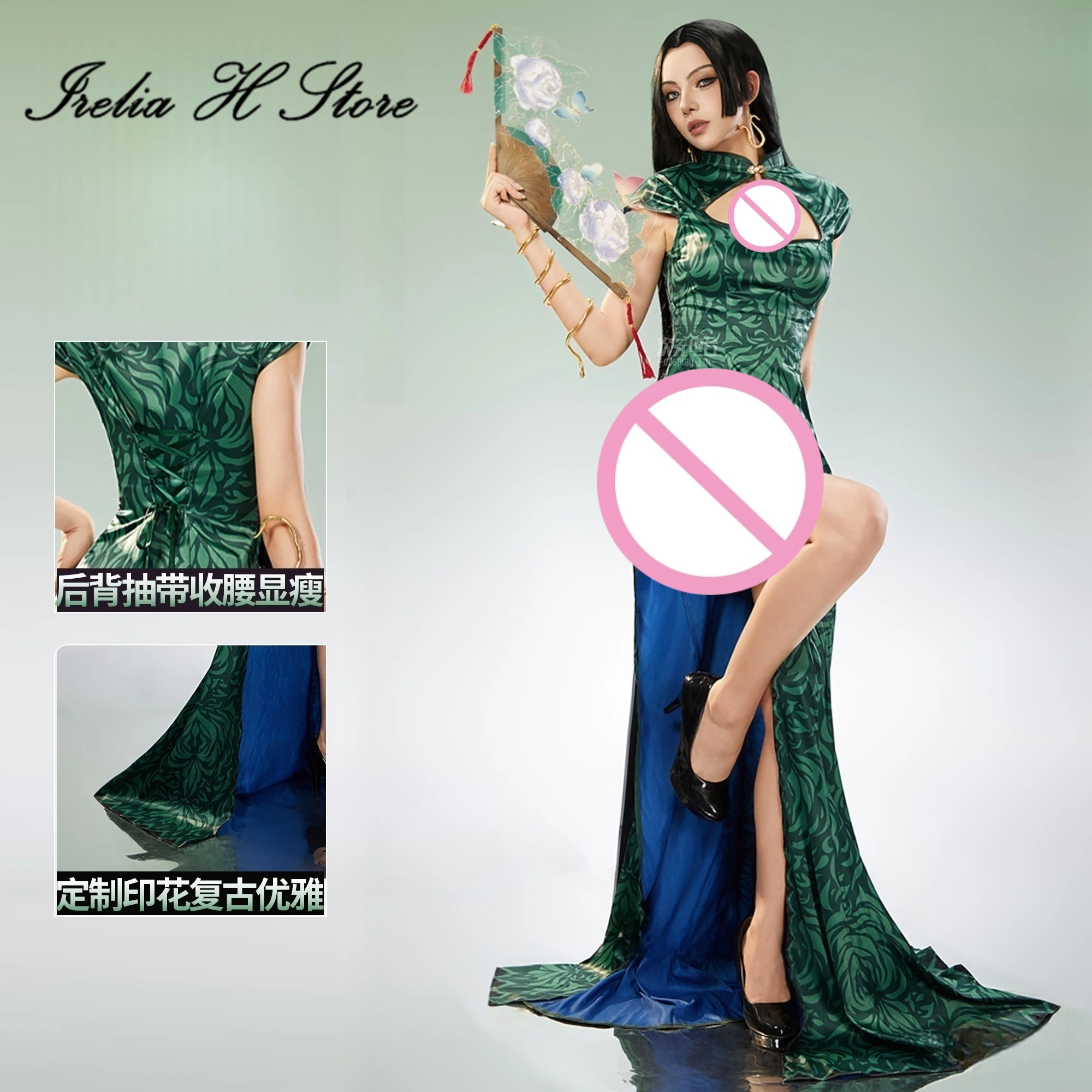 Pre Sale Irelia H Anime Boa Hancock dress Cosplay Costume Boa Hancock Sexy Cheongsam for Women Halloween Costumes
