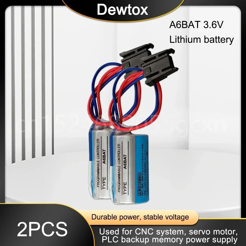 2pcs Original NEW ER17330V 3.6V PLC Battery Batteries for Mitsubishi Servo A6BAT PLC Battery