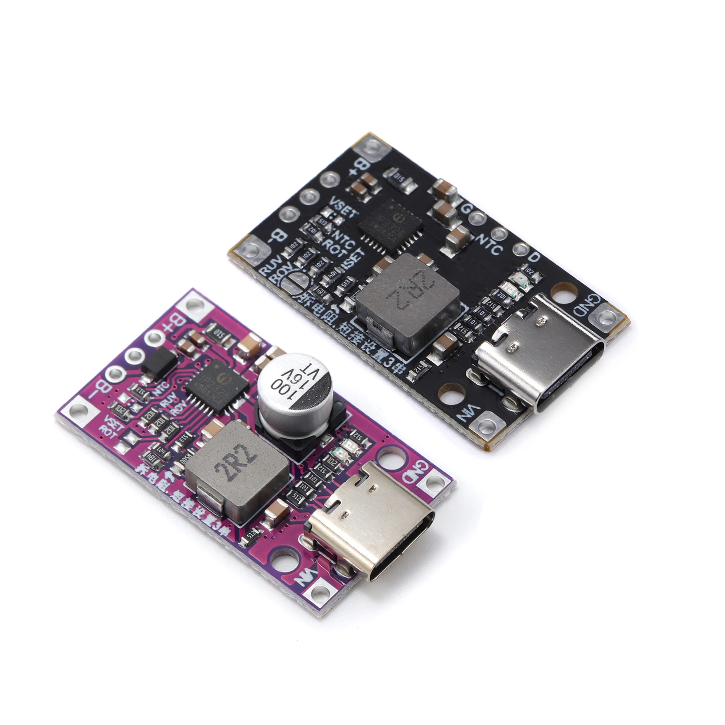 Type-C USB 2/3S BMS 15W 8.4V 12.6V 1.5A Lithium Battery Charging Boost Module With Balanced Support Fast Charge With Indicator