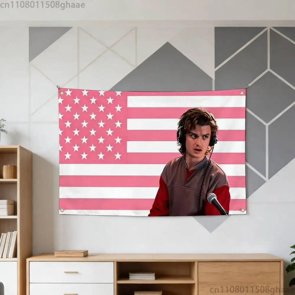 Joe Keery Steve H‑Harrington Flag Custom Flags Wall Hanging Tapestry Outdoor Decorative flag Background Blanket