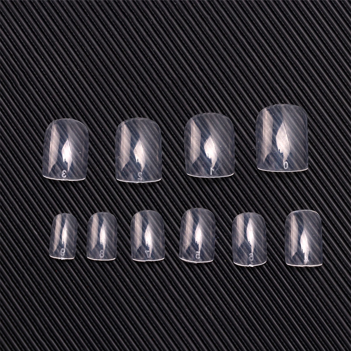 

Fake Nails Manicure False Decals Art Sticker Stickers Square Head Transparent Tips