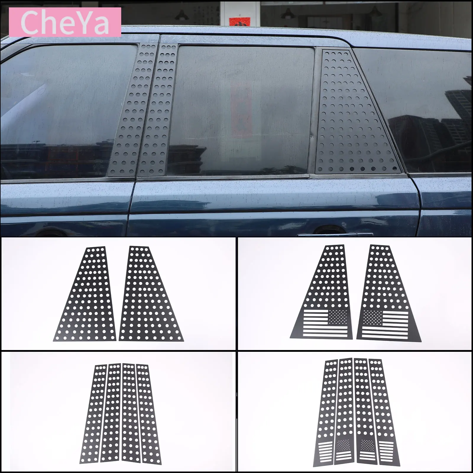 

Алюминиевая черная Автомобильная Декоративная полоса B-pillar для Land Rover Range Rover Sport 2005-2013 Аксессуары для модификации внешней части