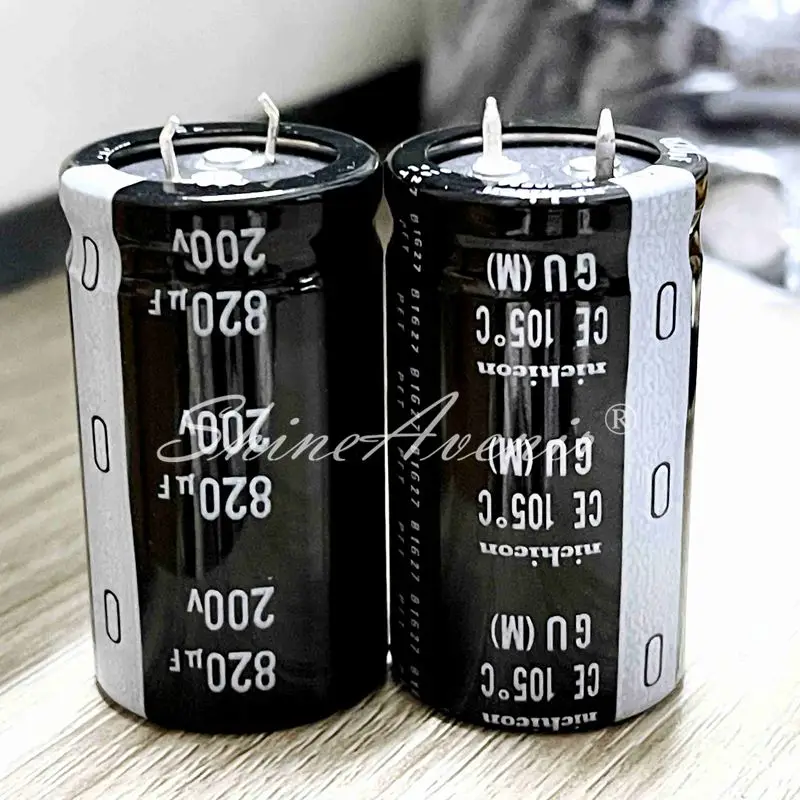 5PCS 200V820UF GU 25*45 105℃ Aluminum Electrolytic Capacitors High frequency long life New Original