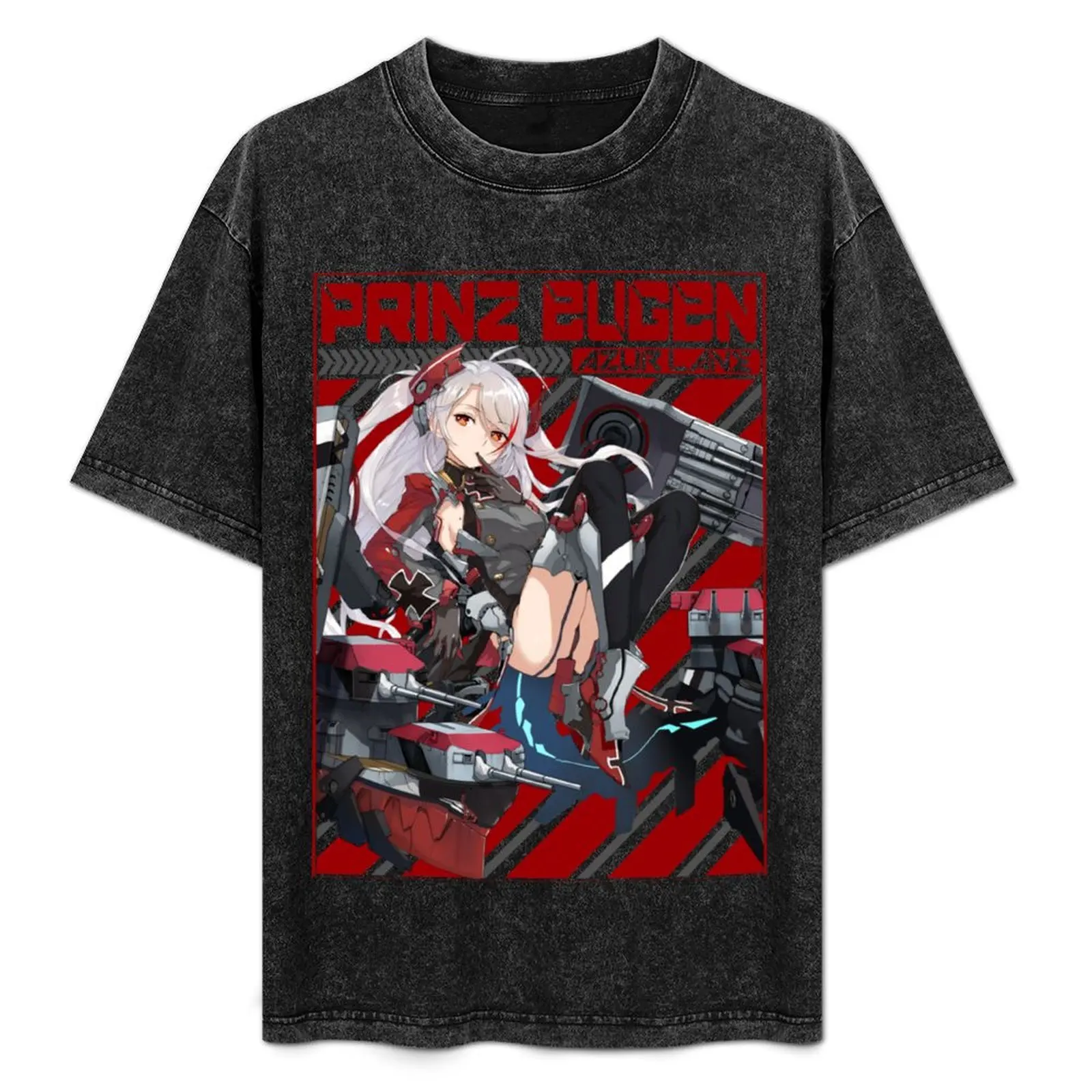 

Футболка AZUR LANE PRINZ EUGEN, простая повседневная футболка с короткими рукавами