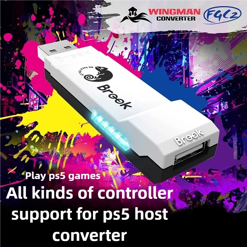 

Brook Wingman FGC 2 Native PS5 Converter N Switch/PC/Arcade Stick Controller for PS5/Windows PC