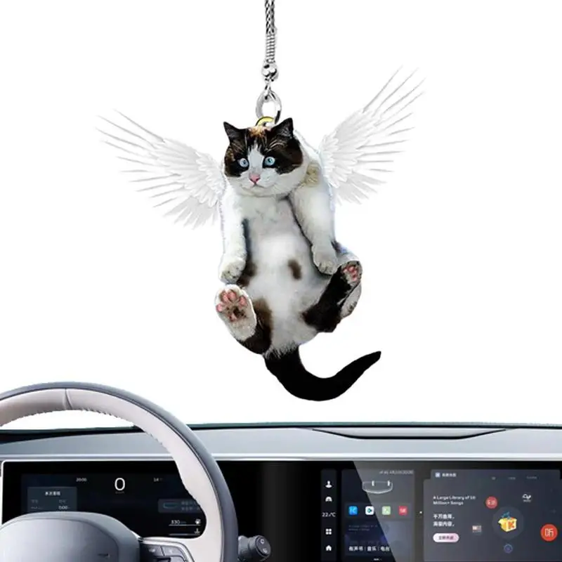 Car Dashboard Ornament Rearview Mirror Decor Auto Parts Exquisite Craftsmanship Car Mirror Accessories Cute Animal Picture For