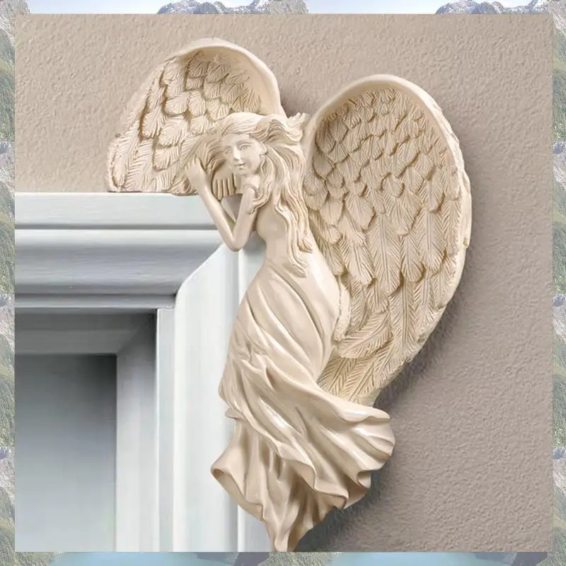 

2025 Trend Resin Angel-Wings Sculpture Photo Frame-Decor Kit Crafts Ornament For Festival Or Weddings