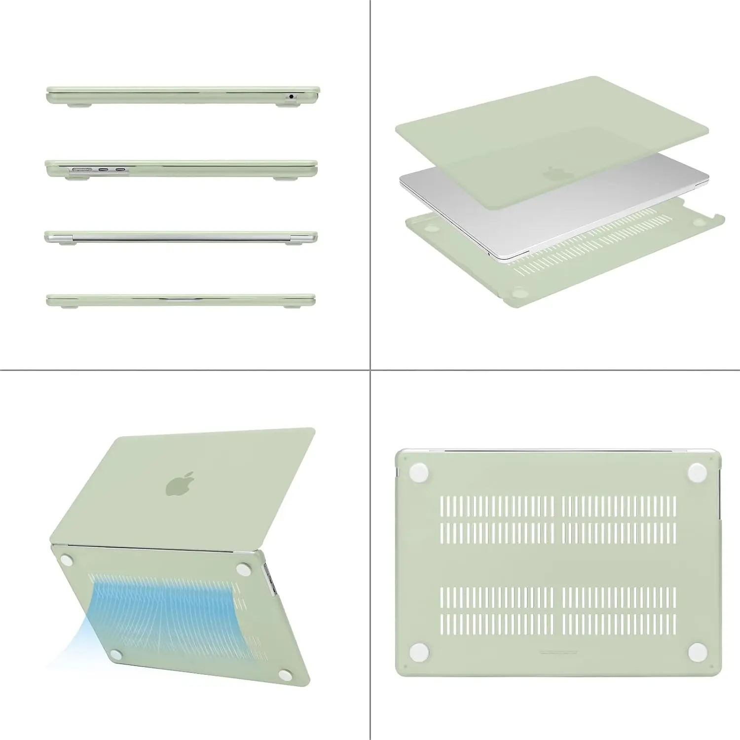 Etui na laptopa 2024 Macbook Pro 14 calowe etui M3 A2992 A2918 Pro 16 A2991 A2780 Funda dla Pro 13 M2 M1 A2338 A2251 A2289 pokrowiec — zdjęcie produktu 5