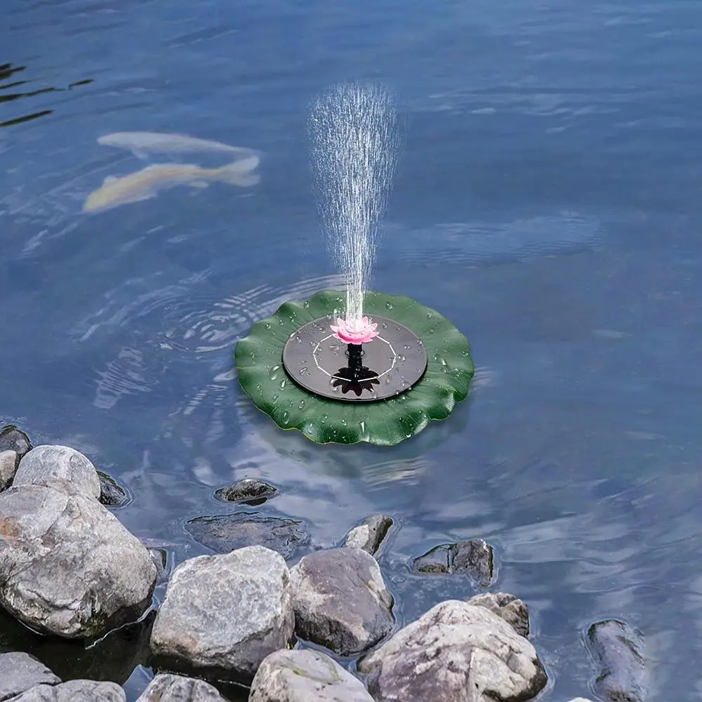 Насос для фонтана на солнечной батарее, 1 Вт, с насадками