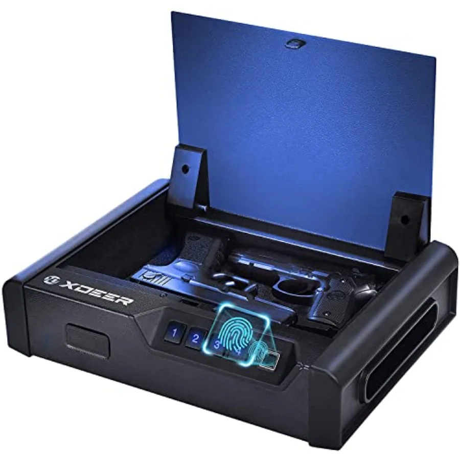 

Биометрические сейфы для пистолетов S10 - сертифицированные отделом общественной безопасности Калифорнии сейфы для быстрого доступа к пистолетам с улучшенной системой распознавания отпечатков пальцев и клавиатурой A.