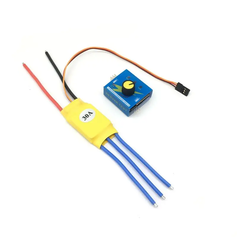 30A DC high-power brushless electric servo tester, electronic governor, tester, three-speed switching motor controller