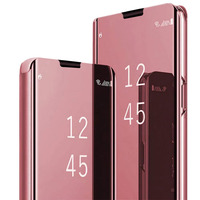 Luxury Mirror Phone Case For iPhone 16 14 13 12 Pro Max XS Max Flip Stand Cases For iPhone 15 11 Pro Max 8 7 Plus XR Coque Cover